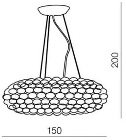 Azzardo AZ0289 - lustră pe cablu ACRYLIO 6xT5/40W/230V