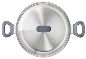 Oala Tefal G7124645 DAILY COOK, 24 cm, 4,5 l, termorezistent, inducție, fără PFOA, Inox