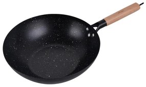 Kinghoff KH 1983 wok, 30 cm, finisaj marmură, inducție, negru