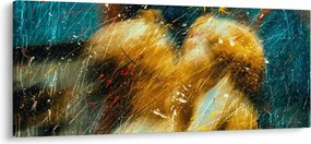 Tablou - Îngerii sărutăndu-se (120x50 cm)