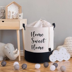 Coș de depozitare de depozitare din material textil ø 37x40 cm – Mioli Decor