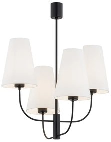 Lustră pe tijă SAFIANO 4xE27/15W/230V negru Argon 1822