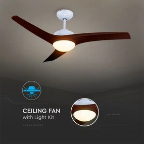 Plafonieră LED cu ventilator LED/15W/230V 3000/4000/6400K + telecomandă