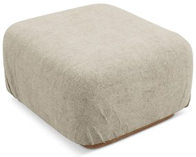 Taburet modular bej cu tapițerie din țesătură bouclé Ailani – Makamii