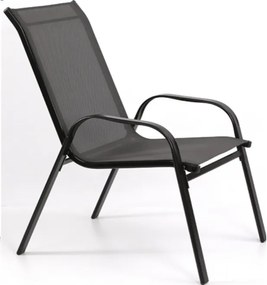 Set 2 bucati scaune de gradina TAVERNO negru