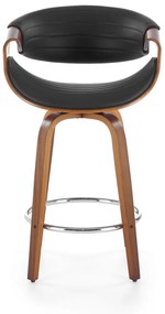 Scaun de bar H123 negru/nuc