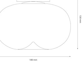 Plafonieră LED VASO LED/4W/230V d. 18 cm fumuriu