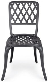 Scaun metalic, antracit, Faenza, Bizzotto