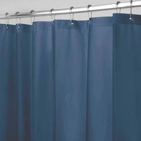Perdea pentru duș iDesign PEVA, 183 x 183 cm, albastru