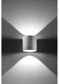 Aplică de perete albă ø 10 cm Roda – Sollux