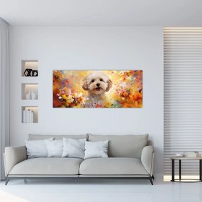 Tablou - Câine fericit (120x50 cm)