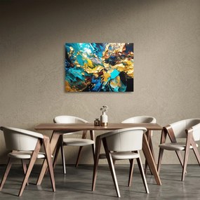 Tablou pe sticlă - Pictură în ulei texturată (70x50 cm)