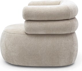 Fotoliu relaxant rotativ Melos - șenilă bej Dress me 15