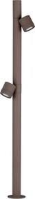 Stalp cu 2 spoturi LED 13W 3000K, IP65 BARIO corten