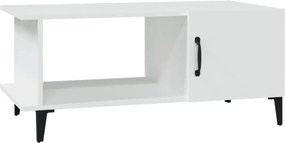 vidaXL Măsuță de cafea, alb, 90x50x40 cm, lemn prelucrat