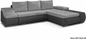 Colțar lemn masiv Extensibil Opal Depozitare 296x200cm Personalizabil - Monolith 09/ Kongo 129