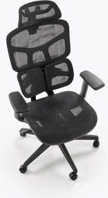 Scaun de birou ergonomic Macar - negru