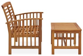 Set mobilier de gradina, 2 piese, lemn masiv de acacia