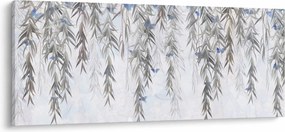 Tablou - Crenguțe de salcie cu fluturi (120x50 cm)