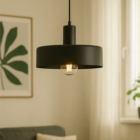 Lustră suspendată pe cablu ARCANE 1xE27/60W/230V neagră