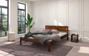 Pat lemn masiv Axel Pin Personalizabil - 140x200, Wenge