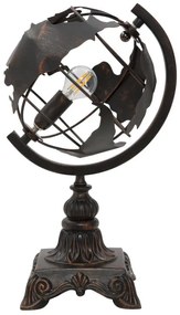 Lampa neagra/aramie din metal, Soclu E14 Max 40W, 24x20x40 cm, World Industry Mauro Ferretti