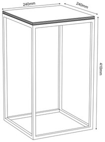 Suport pentru flori 40x24 cm, alb