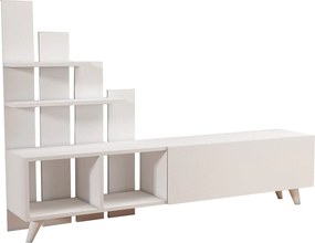 Comoda TV 505CRL1909, alb, PAL, 160x33x115 cm