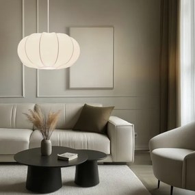 Lustru suspendat pe cablu CAFEE, 1x E27, 40W, 230V, Ø 52 cm, alb