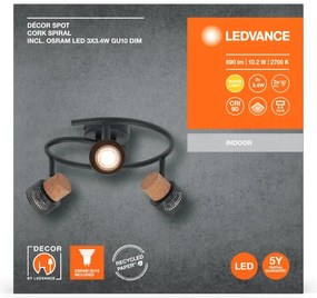 Ledvance - Spot LED DECOR CORK 3xGU10/3,4W/230V