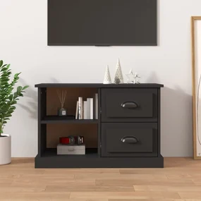 816169 vidaXL Comodă TV, negru, 73x35,5x47,5 cm, lemn prelucrat