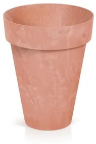 Ghiveci decorativ de flori, rotund, maro, 27.6x34.9 cm, Cube Beton