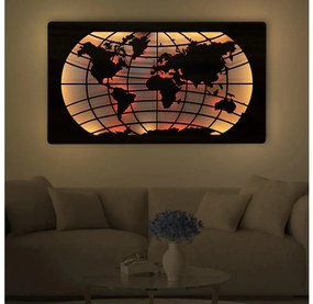 Li-Go 4709/DUB2 - Decorațiune LED de perete RGBW, LED/24W/230V, 125x74 cm, stejar + telecomandă