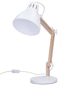 Solight WO57-W Lampă de birou FALUN 1xE27/25W/230V alb/dub