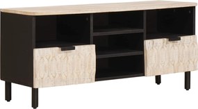 vidaXL Cabinet TV cu sertar Finisaj Alb Spălat 100 x 33 x 46 cm