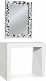 Oglinda Harvy dreptunghiulara ,rama sticla argintie - ARGINTIU - 70 CM / 100 CM