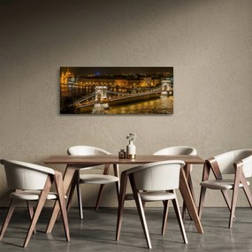 Tablou orașului nocturn (120x50 cm)