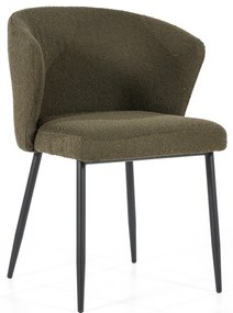 Scaun tapitat Santos verde