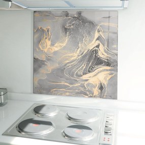 Panou Sticla Bucatarie, 100x100cm, Protectie aragaz, Antistropi, Termorezistent, Abstracte, Marble, Abstract Illusion
