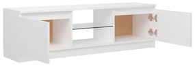 Comoda TV cu lumini LED, alb, 120x30x35,5 cm 1, Alb, 120 x 30 x 35.5 cm