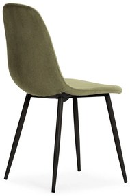 Scaune de dining verzi 4 buc. tapițate Minka – Marckeric