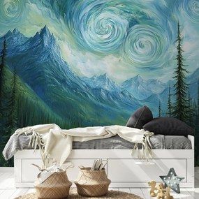 Fototapet - Peisaj cu o adiere din Van Gogh (147x102 cm)