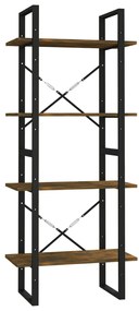 821309 vidaXL Bibliotecă 4 niveluri stejar fumuriu 60x30x140 cm lemn compozit