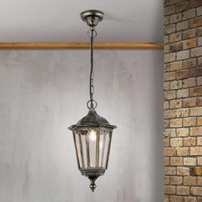 Pendul exterior stil clasic IP43 Puchberg AL 11K/82502 schwarz-gold/rauch OR