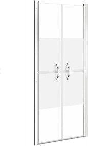 vidaXL Ușă cabină de duș, jumătate mat, 96 x 190 cm, ESG