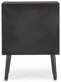 Dulap cu doua sertare, negru, 45x30x60 cm, Josine, Yes