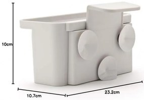 Organizator pentru chiuveta Brabantia SinkSide 1003311, Fixare pe peretele chiuvetei, Fund perforat, Gri deschis