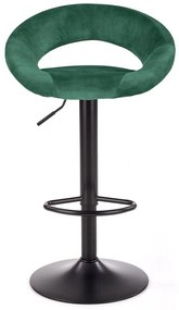 Scaun de bar Kaiden, verde/negru