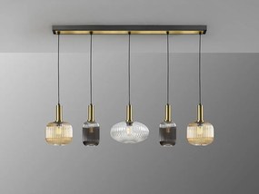 Lustra cu 5 pendule design modern Norma