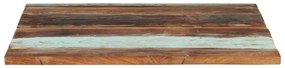 286062 vidaXL Blat de masă pătrat, 80 x 80 cm, lemn masiv reciclat, 25-27 mm